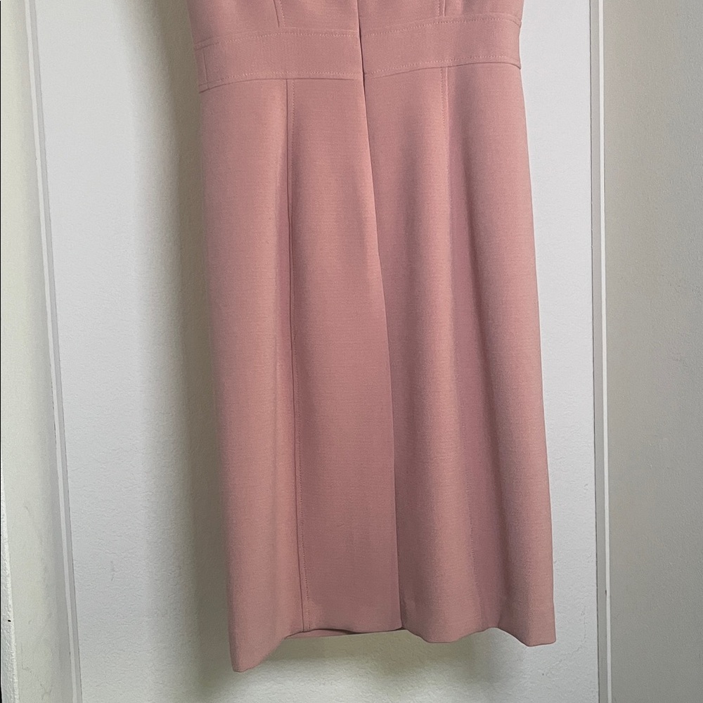 Ann Taylor Petite 2 sleeveless midi dress pink light mauve - Picture 5 of 10